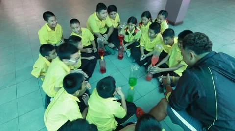 Students are learning Science. in Activity science Day. Stock Footage 54722368