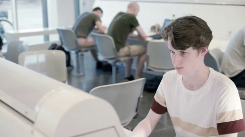 Students are preparing for exams at the university Video stock 82915546