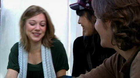 Students on Campus 1022 Stock Footage