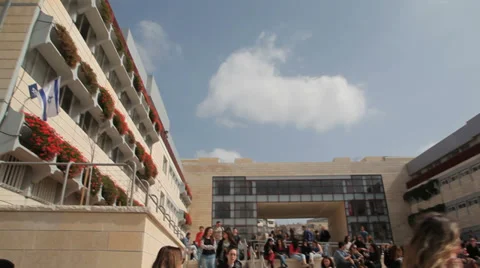 Students on campus Stock Footage 36155171