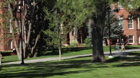 Students On Campus Stock Footage 40950484