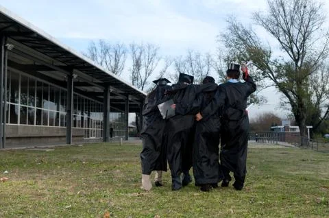 Students celebrating Stock Photos