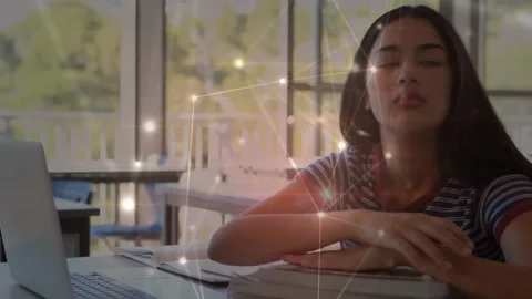 The students in this classroom are attentively using their laptops Stock Footage 329509339