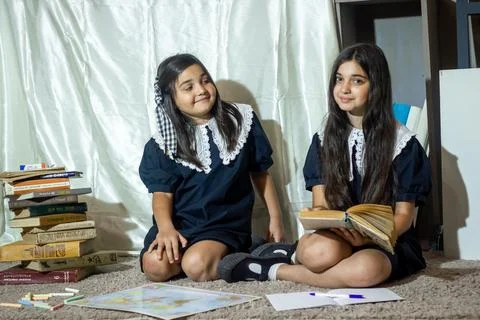 Students in classroom doing homework Stock Photos