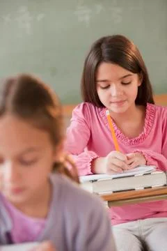 Students in a classroom Stock Photos