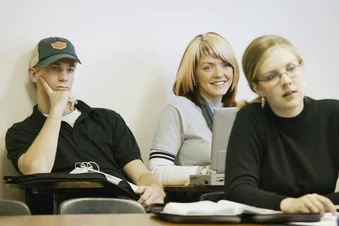 Students In A Classroom Stock Photos