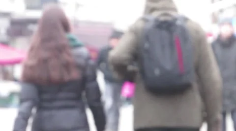 Students come from behind Stock Footage 57782194