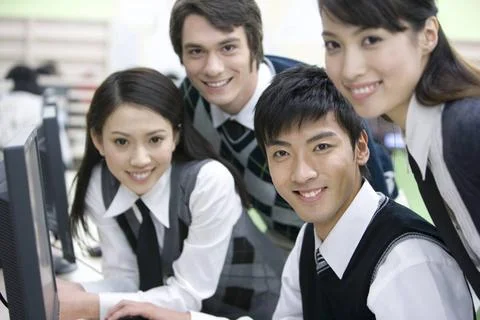  Students in the computer lab Beijing China Copyright: xLanexOateyx bji016... Stock Photos