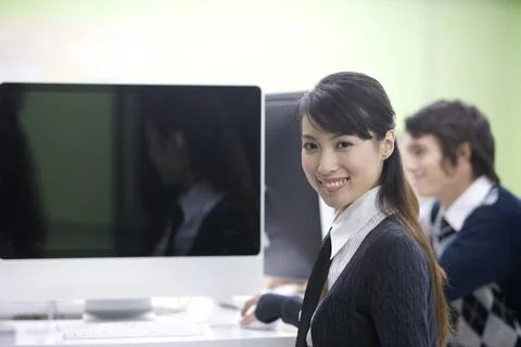 Students in the computer lab Beijing China Copyright: xLanexOateyx bji016... Stock Photos