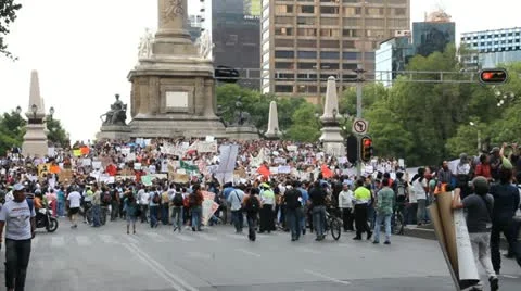 Students demonstration Stock-Footage 11112479