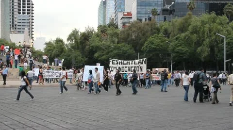 Students demonstration 動画素材 11113198