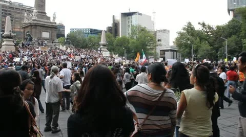 Students demonstration Stock-Footage 11113588
