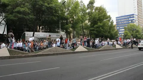 Students demonstration 스톡 동영상 11114243