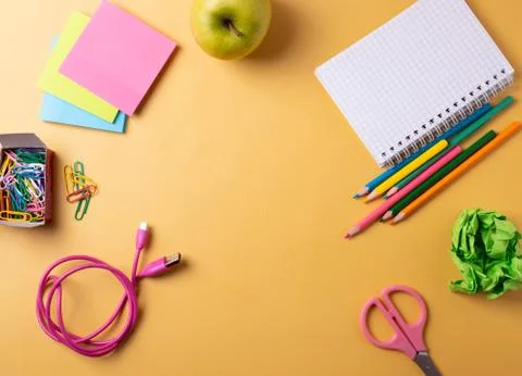 Student's desk Stock Photos