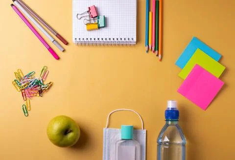 Student's desk Stock Photos