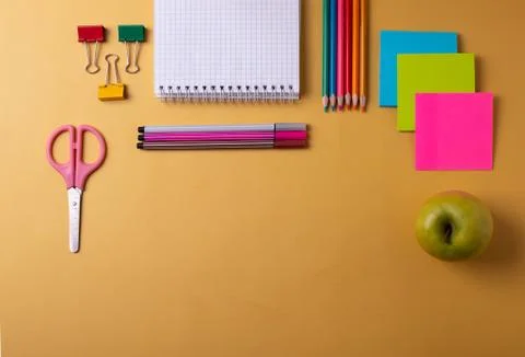 Student's desk Stock Photos