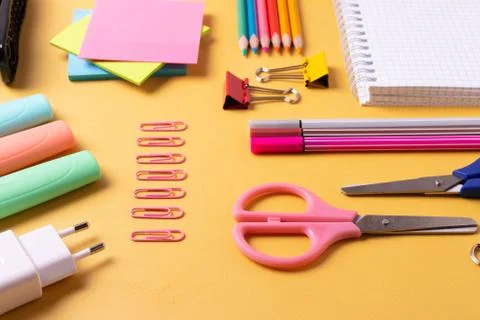 Student's desk Stock Photos
