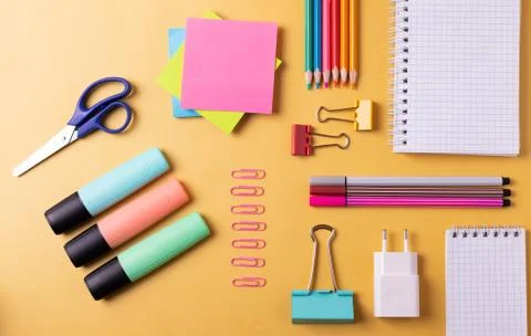 Student's desk Stock Photos