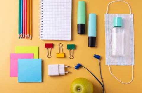 Student's desk Stock Photos