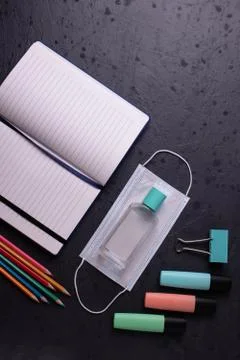 Student's desk Stock Photos