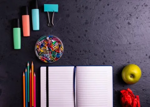 Student's desk Stock Photos
