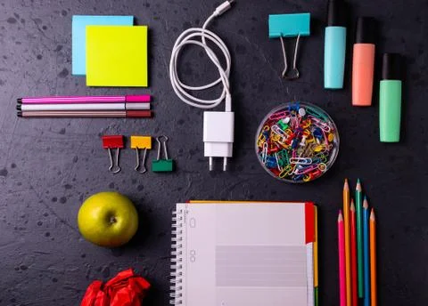 Student's desk Foto stock