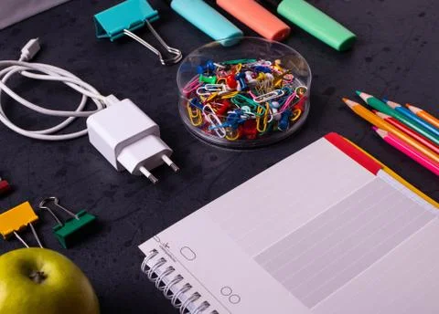 Student's desk Stock Photos