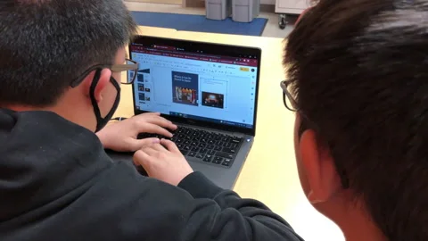 Students Digitally Collaborating Stock Footage 234297047