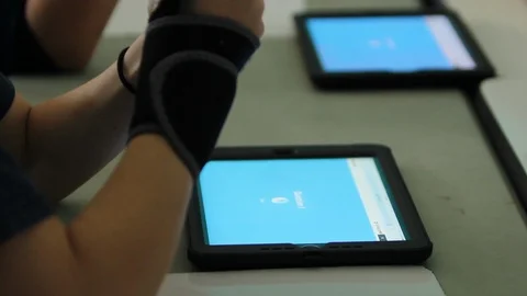 Students Doing A Learning Game Stock Footage 92265506