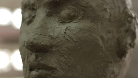 Students draw and make sculptures Stock Footage 104891517