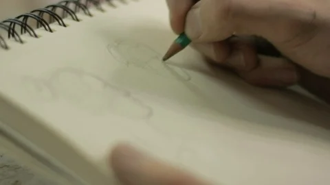 Students draw and make sculptures Stock Footage 104892293