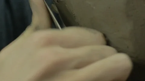 Students draw and make sculptures Stock Footage 104893490