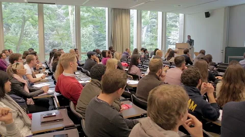 Students during lecture Stock Footage 41412491