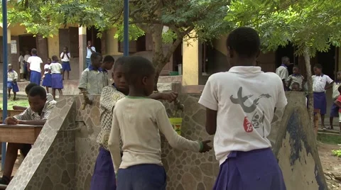 STUDENTS GETTING WATER AT FAUCETS Stock Footage 60116037