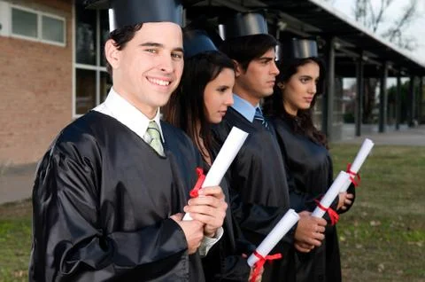 Students graduating Stock Photos
