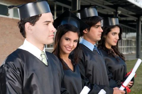 Students graduating Stock Photos