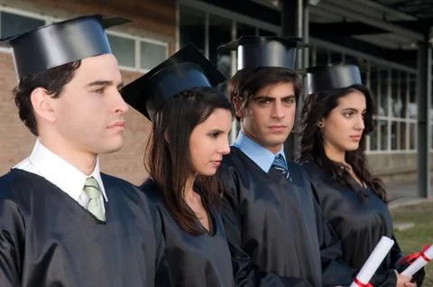 Students graduating Stock Photos