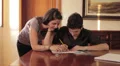 students have fun doing a architectural plan - lover - exam - laugh HD Footage