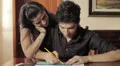students have fun doing a architectural project - lover - exam - laugh - kiss HD Footage