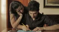 students have fun doing a architectural design - lover - exam - laugh - kiss HD Footage