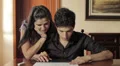 students have fun doing a architectural design - lover - exam - laugh - kiss HD Footage
