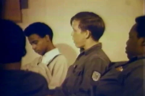 Students interact with each other - 1960 Stock Footage 112226774