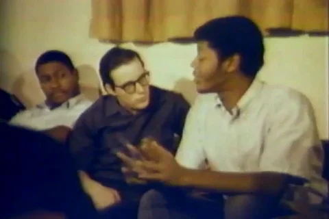 Students interact with each other - 1960 Stock Footage 112330112