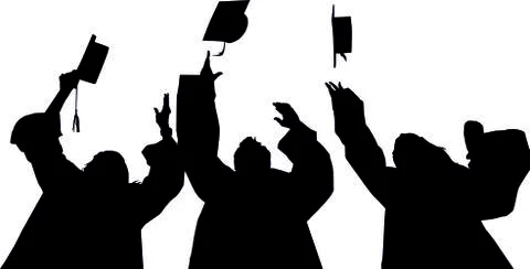 Students isolated background Stock Illustration