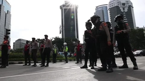 Students in Jakarta ask gov't to control rising basic commodities prices, INDONE 스톡 동영상 204112018