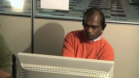 Students at language lesson Stock Footage 979447