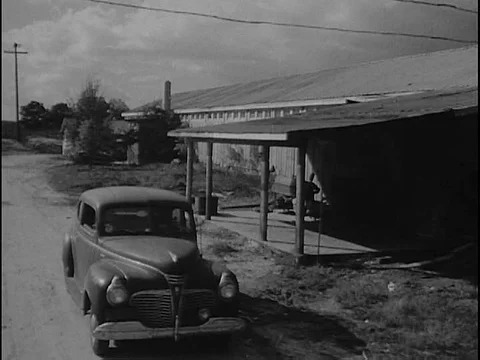 Students learn to study in rural Alabama in 1946 - silent clip. Stock Footage 75101049