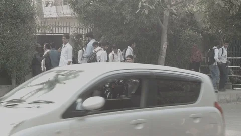 Students Leaving School Video stock 102222889