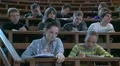 Students at a lecture in the classroom. HD Footage