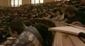 Students at a lecture in the classroom. HD Footage